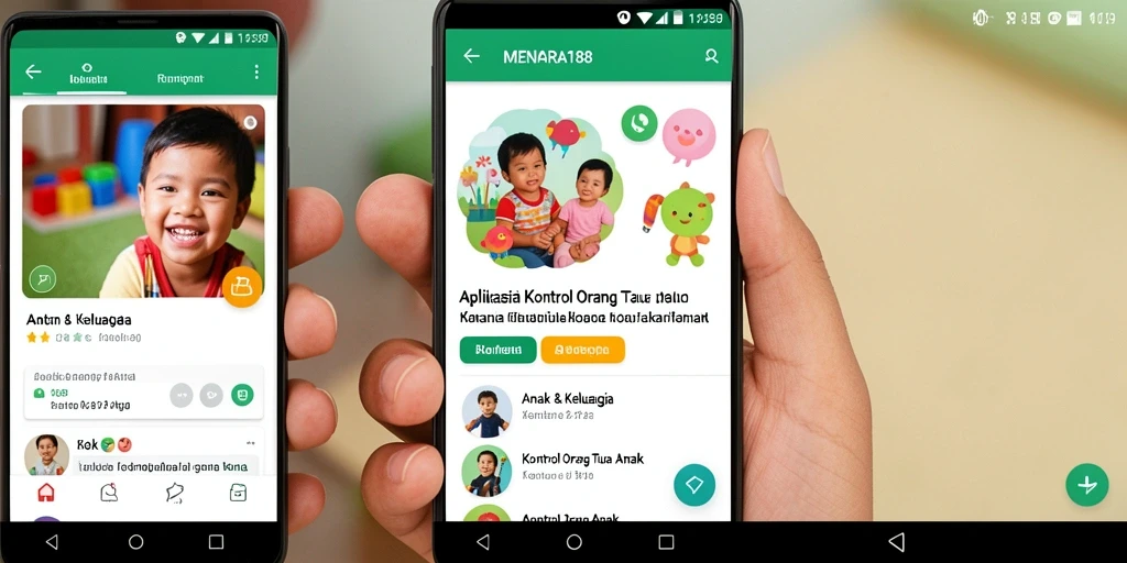 Tampilan antarmuka aplikasi Kontrol Orang Tua Anak yang ramah pengguna.