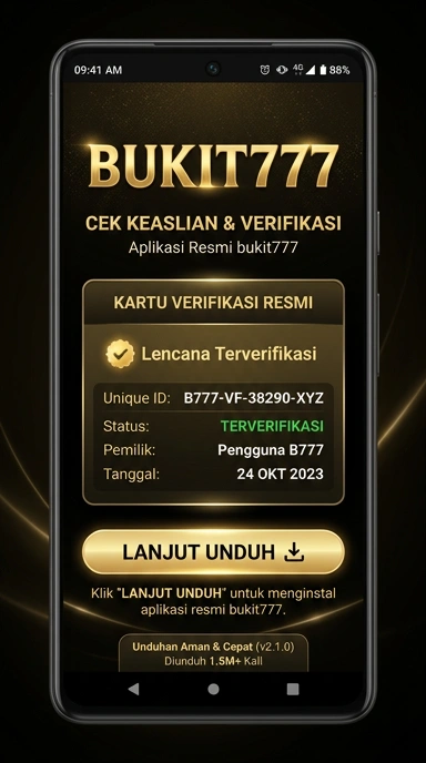 Tampilan kanal resmi bukit777